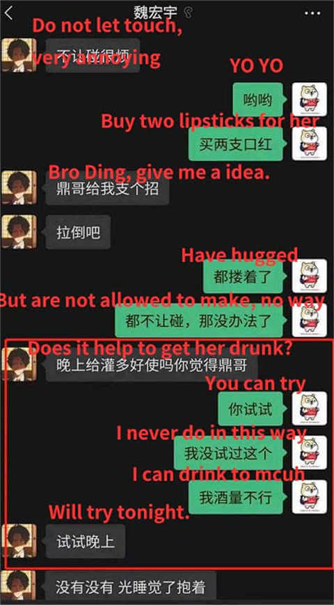 Wei Hongyu Chat log 1